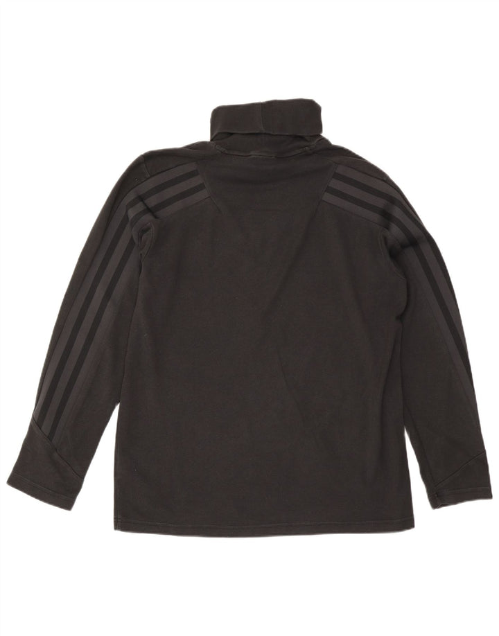 Adidas Herre Roll Neck Top Langærmet Medium Sort Bomuld
