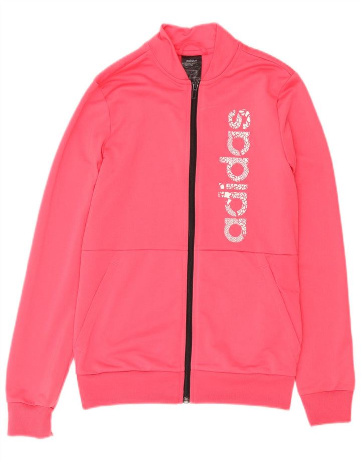 Adidas piger grafisk træningsdragt topjakke 13-14 år Pink Polyester