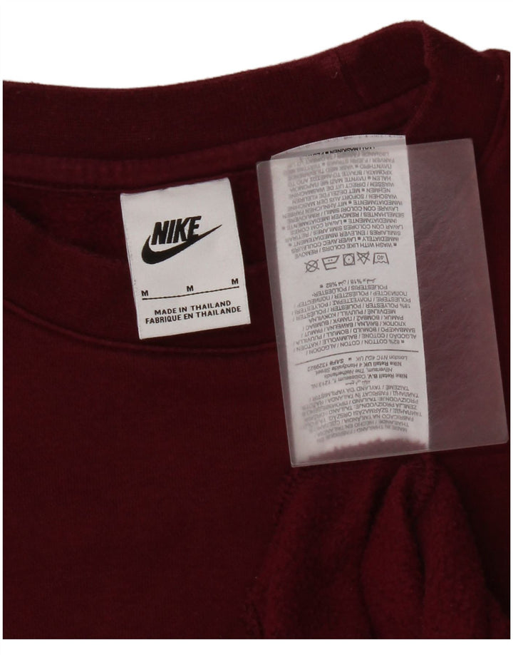 Nike Herre sweatshirt Jumper Medium Bourgogne bomuld