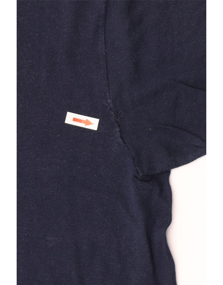 Champion Herre grafisk T-shirt Top Medium Marineblå Bomuld