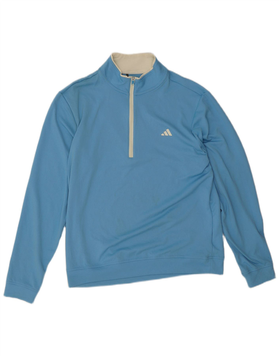 Adidas Herre Pullover med lynlås-hals Træningsdragt Top Medium Blue Polyester