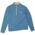 Adidas Herre Pullover med lynlås-hals Træningsdragt Top Medium Blue Polyester