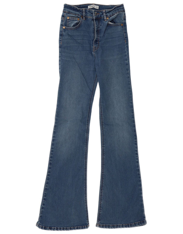 Pull & Bear Dame Flared Jeans EU 36 Small W26 L32 Blue