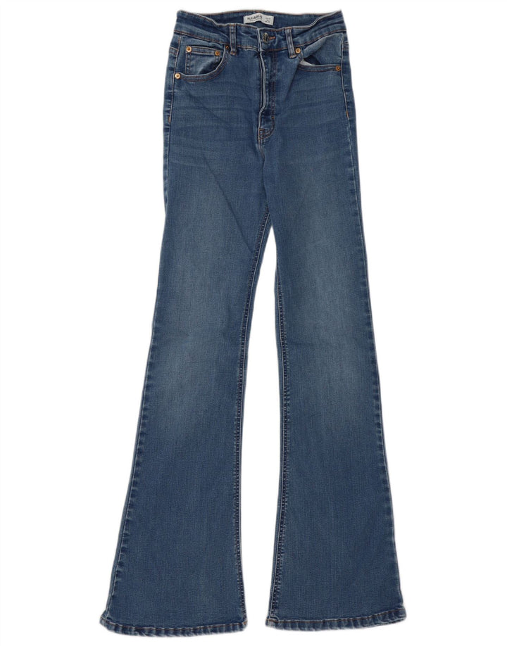 Pull & Bear Dame Flared Jeans EU 36 Small W26 L32 Blue