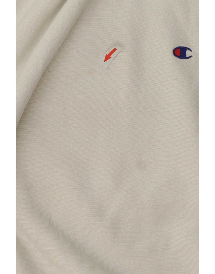 Champion Herre Reverse Weave Sweatshirt Jumper lille hvid bomuld