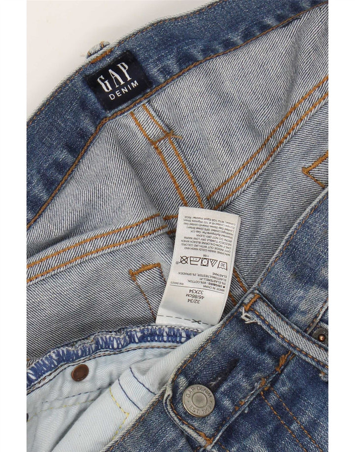 Gap Herre Slim Jeans W32 L34 Blue Cotton