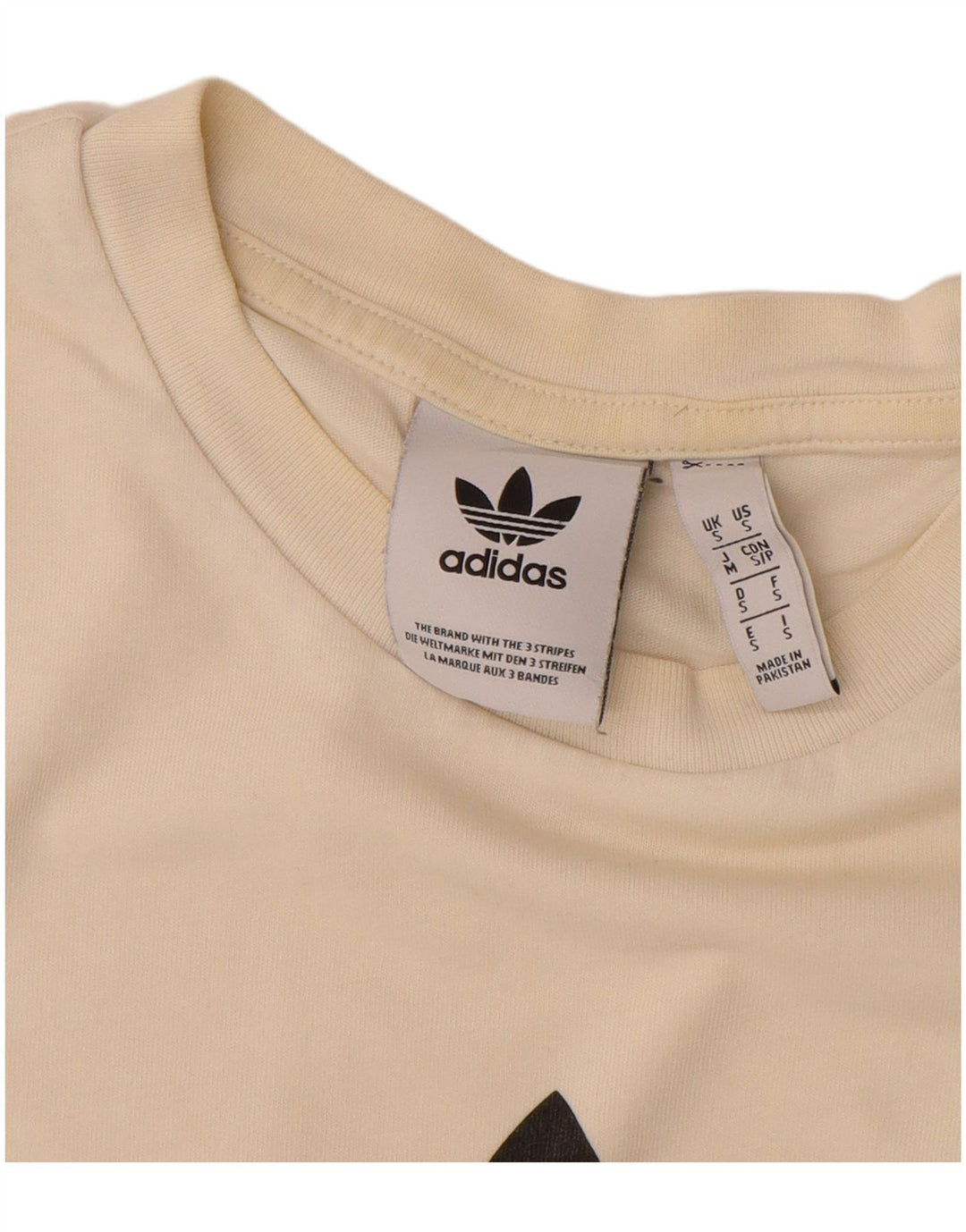 ADIDAS grafisk t-shirt til mænd, lille off white bomuld