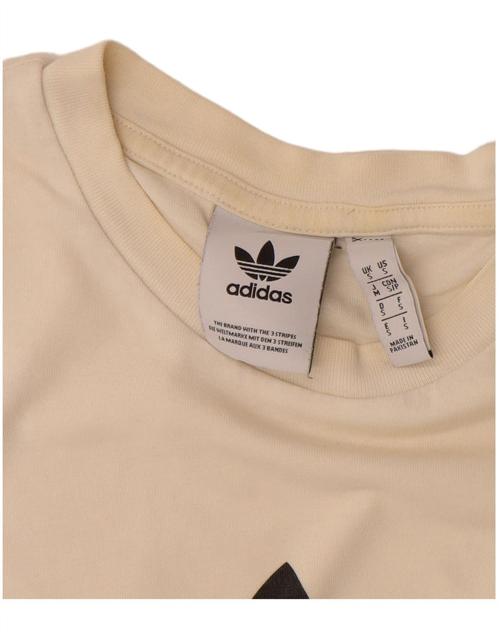 ADIDAS grafisk t-shirt til mænd, lille off white bomuld