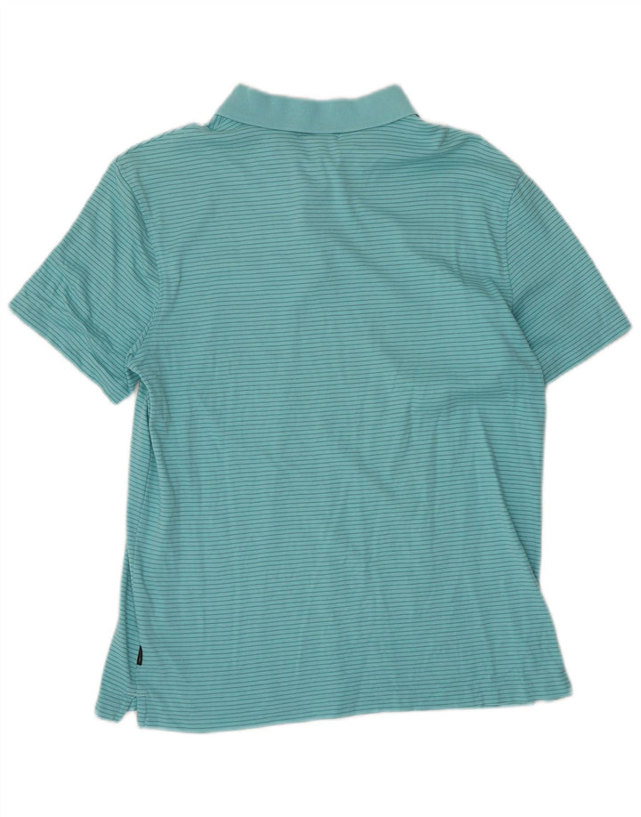 CALVIN KLEIN Herre poloshirt Medium blå stribet bomuld