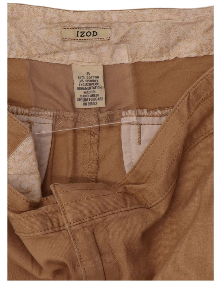 IZOD Bermuda Shorts til kvinder US 8 Medium W32 Brun Bomuld