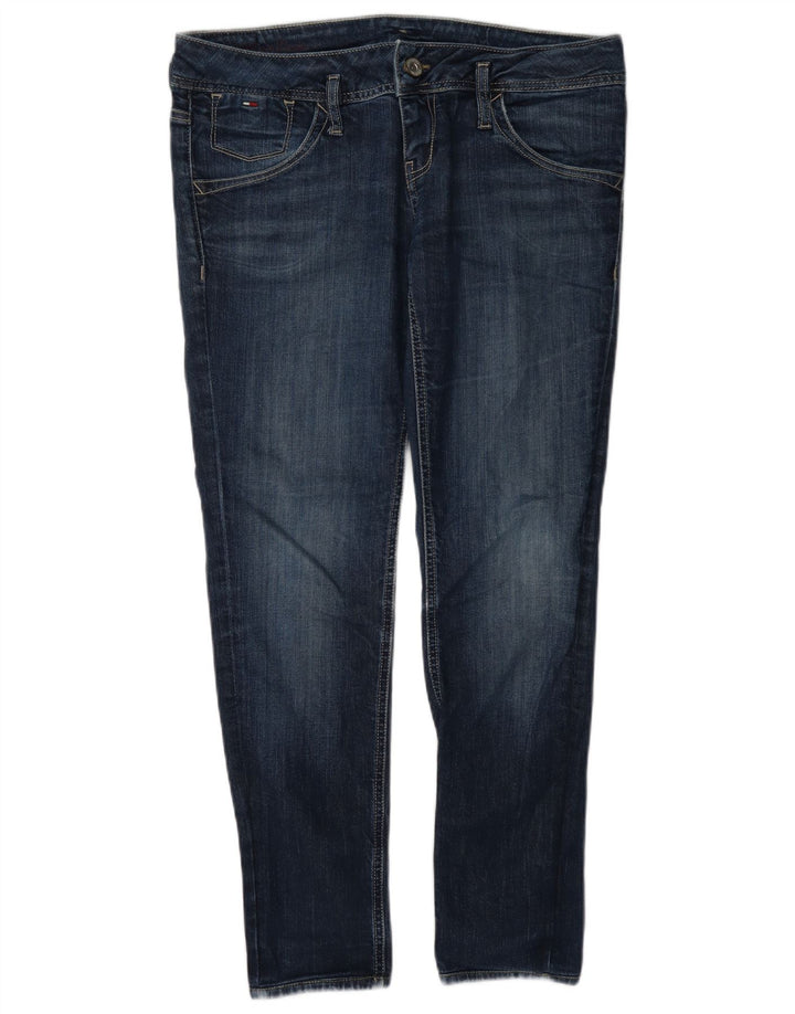 Tommy Hilfiger Dame Slim Jeans W34 L30 Marineblå Bomuld