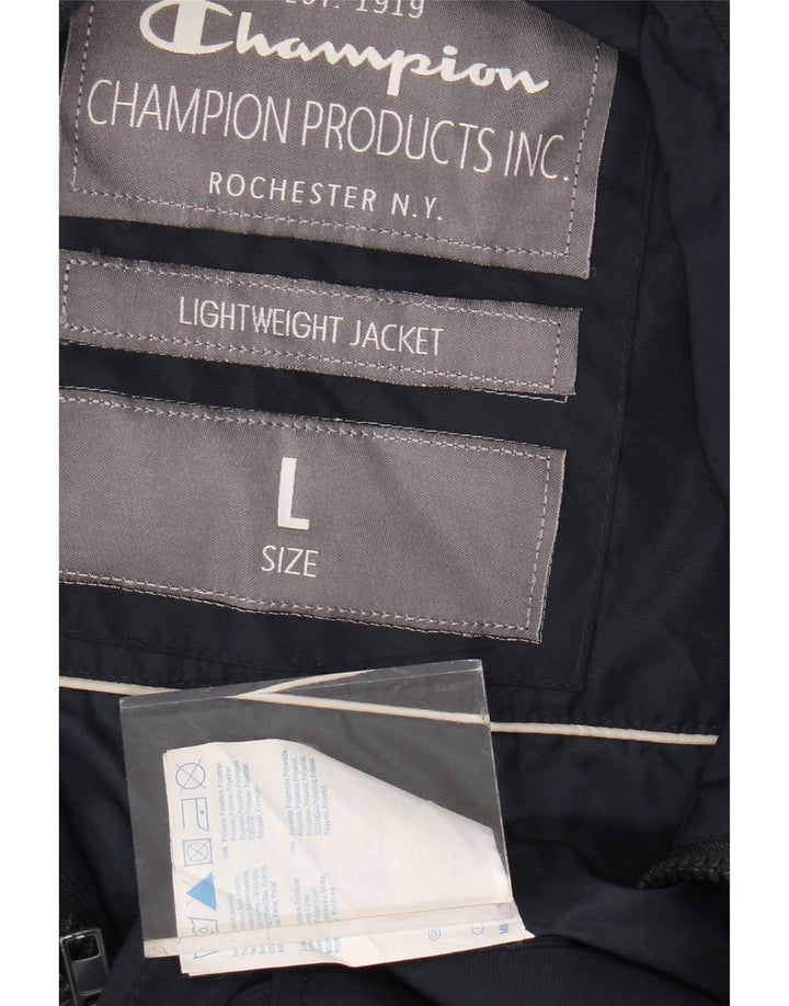 CHAMPION Herre Utility Jacket UK 40 Large Navy Blue Polyester