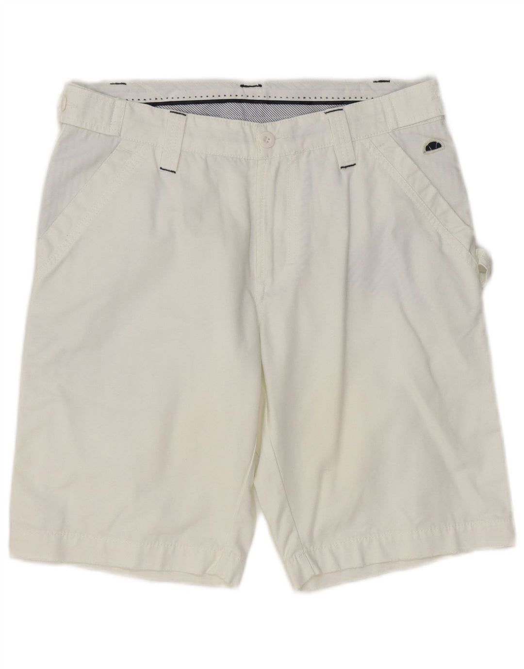 ELLESSE Chino Shorts til mænd IT 48 Medium W32 Hvid Bomuld