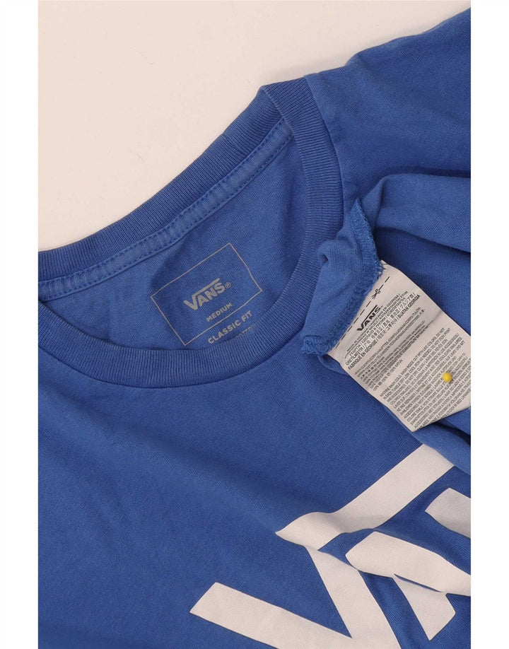 Vans Herre Classic Fit Grafisk T-Shirt Top Medium Blue Bomuld
