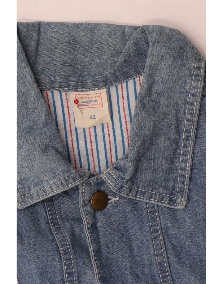 Casucci Dame denimjakke IT 42 Medium Blue Bomuld