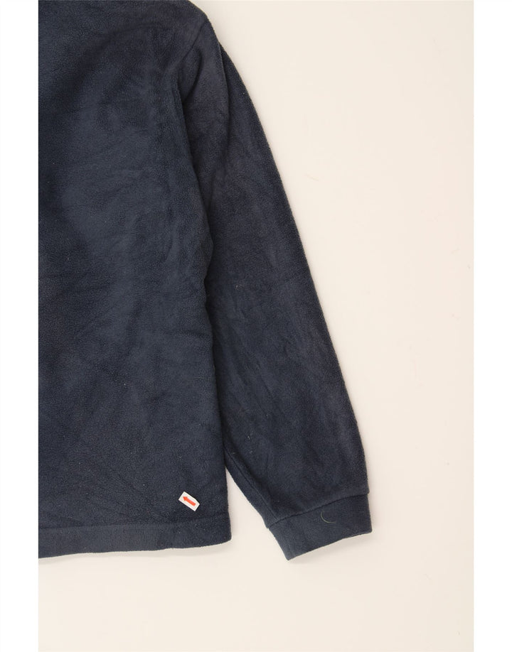 COLUMBIA Boys Graphic Fleece Jacket 14-15 Years Navy Blue Polyester Vintage Columbia and Second-Hand Columbia from Messina Hembry 