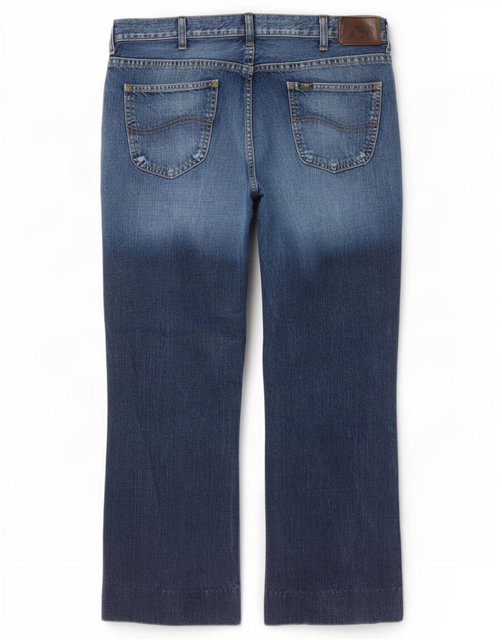 Lee Herre Denver Bootcut Jeans W38 L29 Marineblå Bomuld