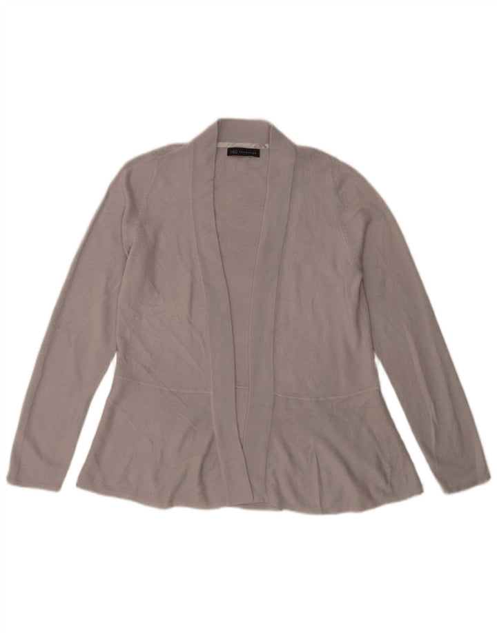 Marks & Spencer Womens Open Cardigan Sweater UK 10 Small Grå Akryl