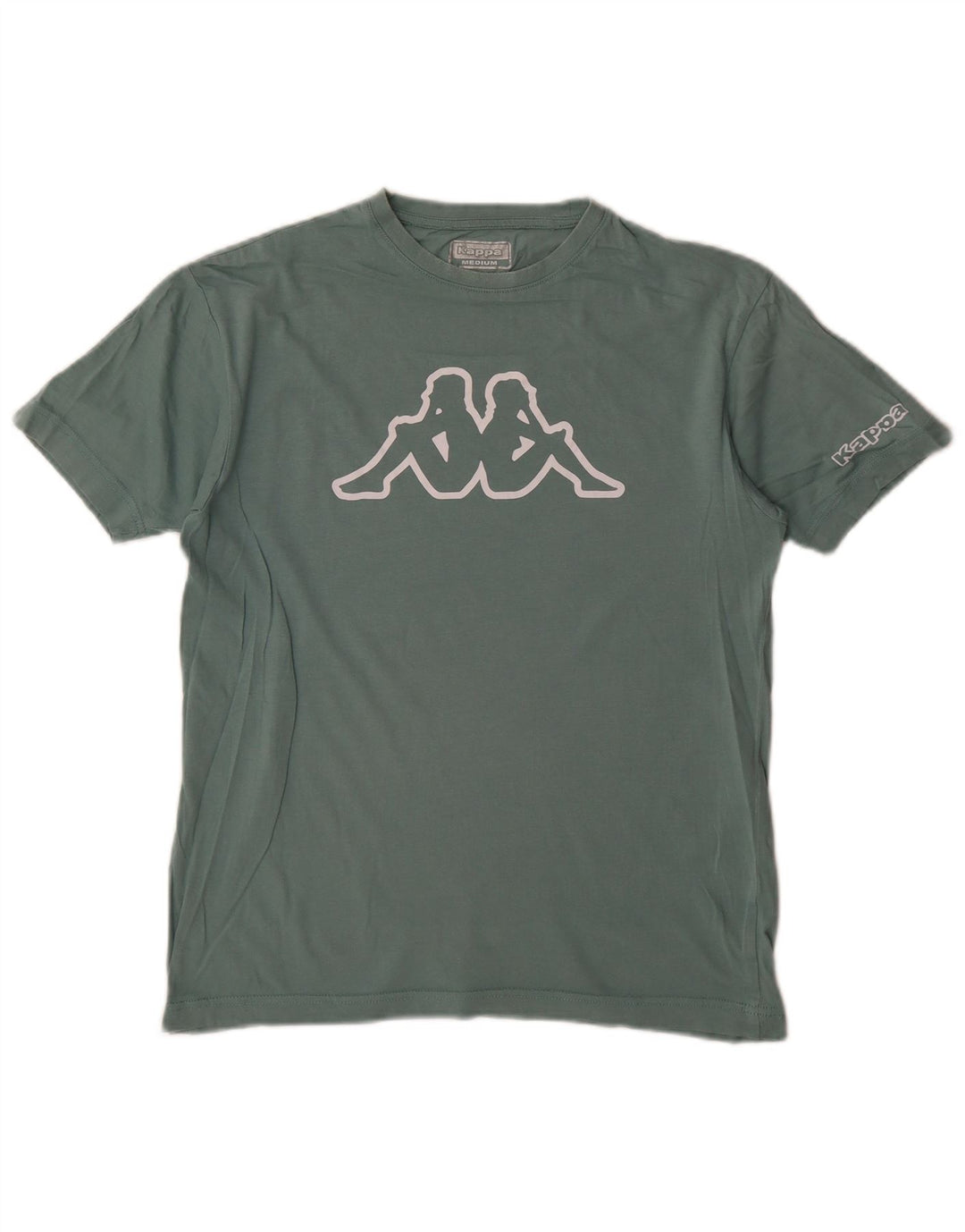 Kappa Dame Grafisk T-Shirt Top UK 14 Medium Grøn