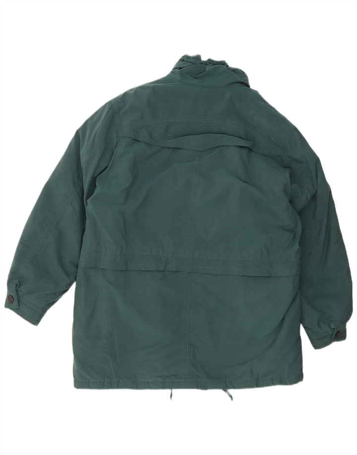 VINTAGE Womens Oversized Windbreaker Jacket UK 18 XL Green Polyester
