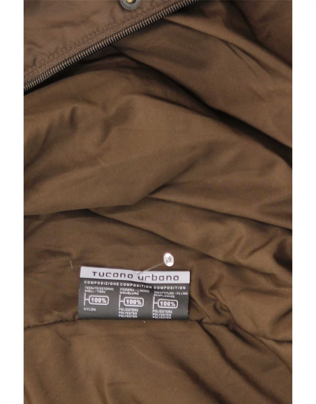 Tucano Urbano Herre Utility Jacket UK 38 Medium Brun Nylon