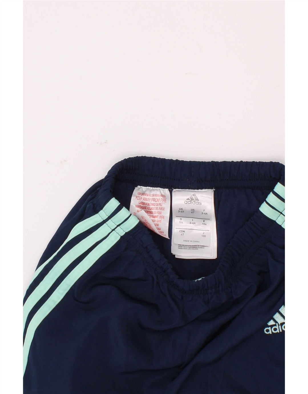 Adidas Drenge Træningsdragt Bukser Joggers 3-4 År Marineblå Polyester
