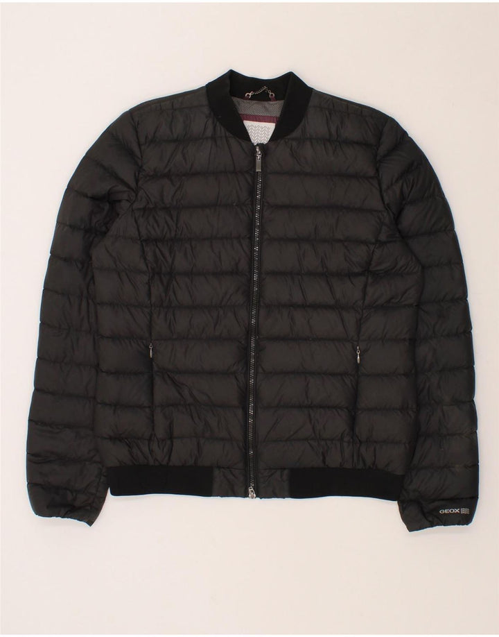 GEOX Womens Padded Jacket UK 12 Medium  Black Vintage Geox and Second-Hand Geox from Messina Hembry 