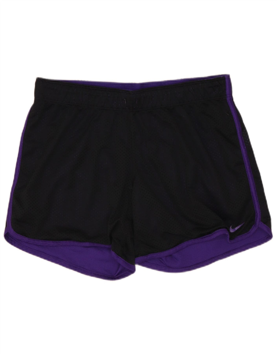 NIKE Dri Fit sportsshorts til kvinder UK 12 Medium Sort polyester