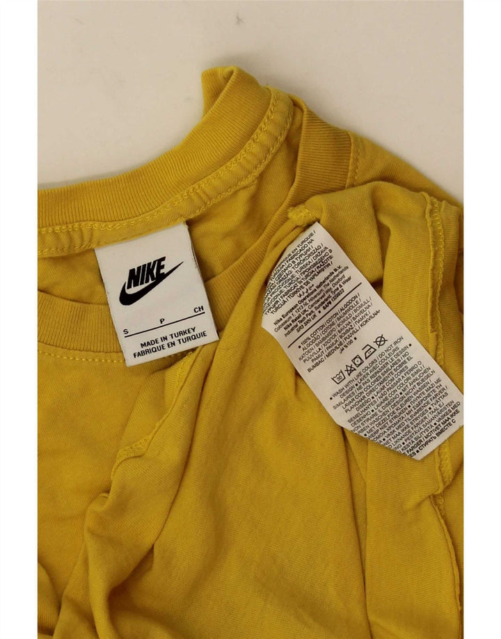 Nike Herre grafisk T-shirt top lille gul bomuld