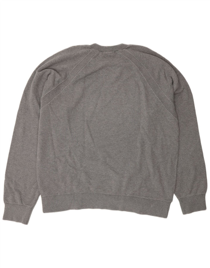 Playlife Herre Grafisk Sweatshirt Jumper 2XL Grå Bomuld