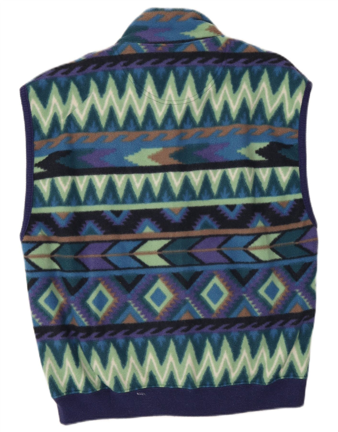 Sevres Herre Fleece Gilet Lille flerfarvet geometrisk polyester