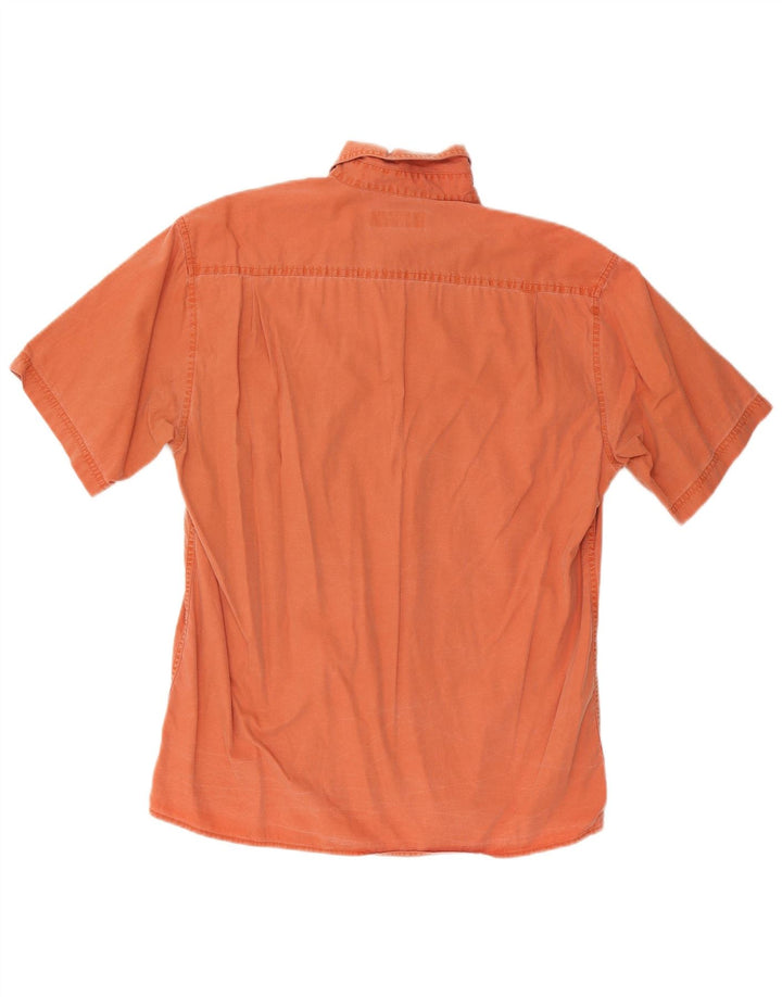 Wrangler Kortærmet Herreskjorte Medium Orange Bomuld