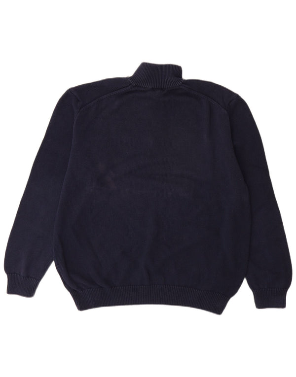U.S. POLO ASSN. Herre lynlås-hals sweater 3XL marineblå bomuld