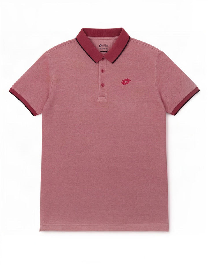 Lotto Herre poloshirt Medium Bourgogne bomuld