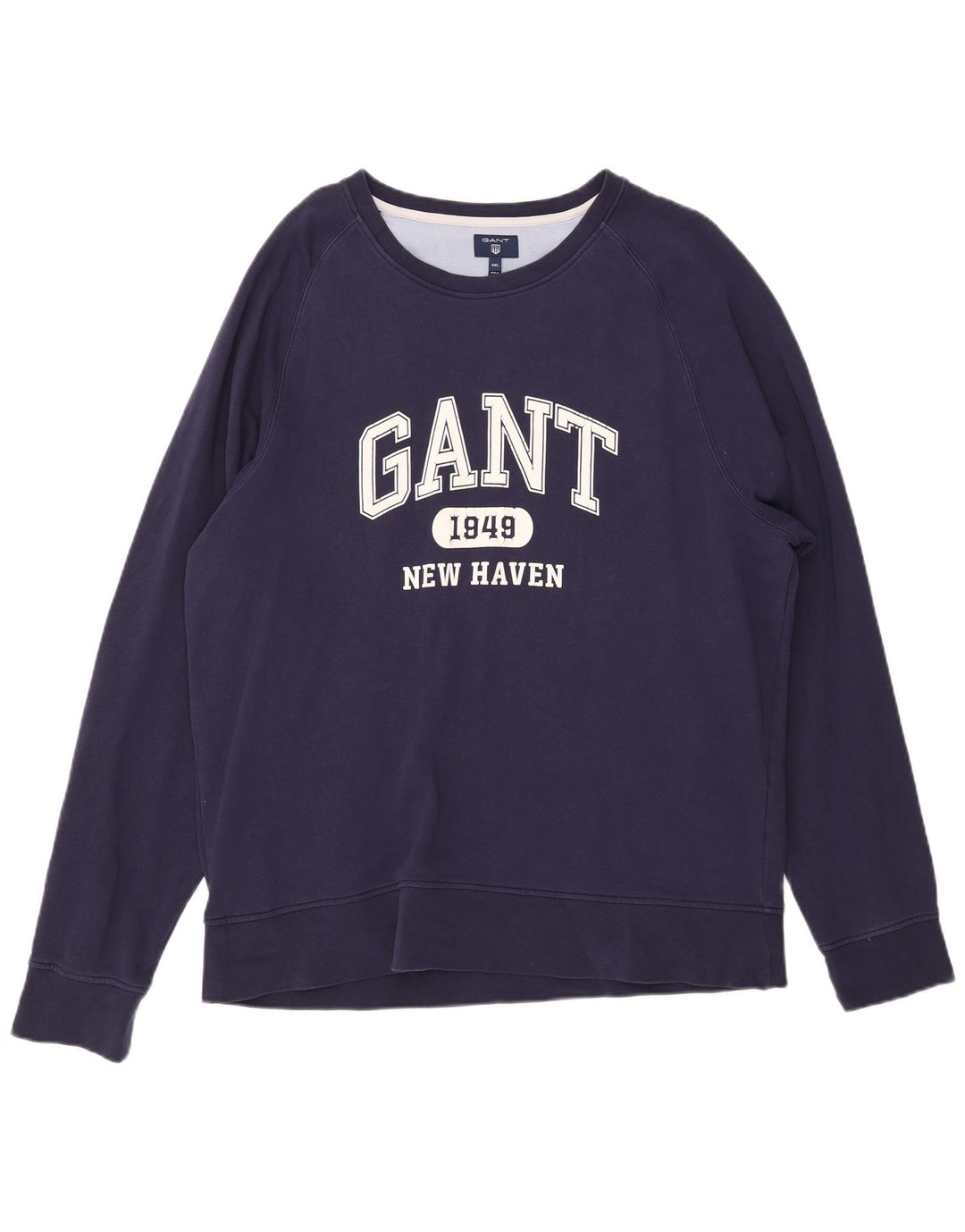 GANT Herre New Haven Grafisk Sweatshirt Jumper 4XL Marineblå Bomuld