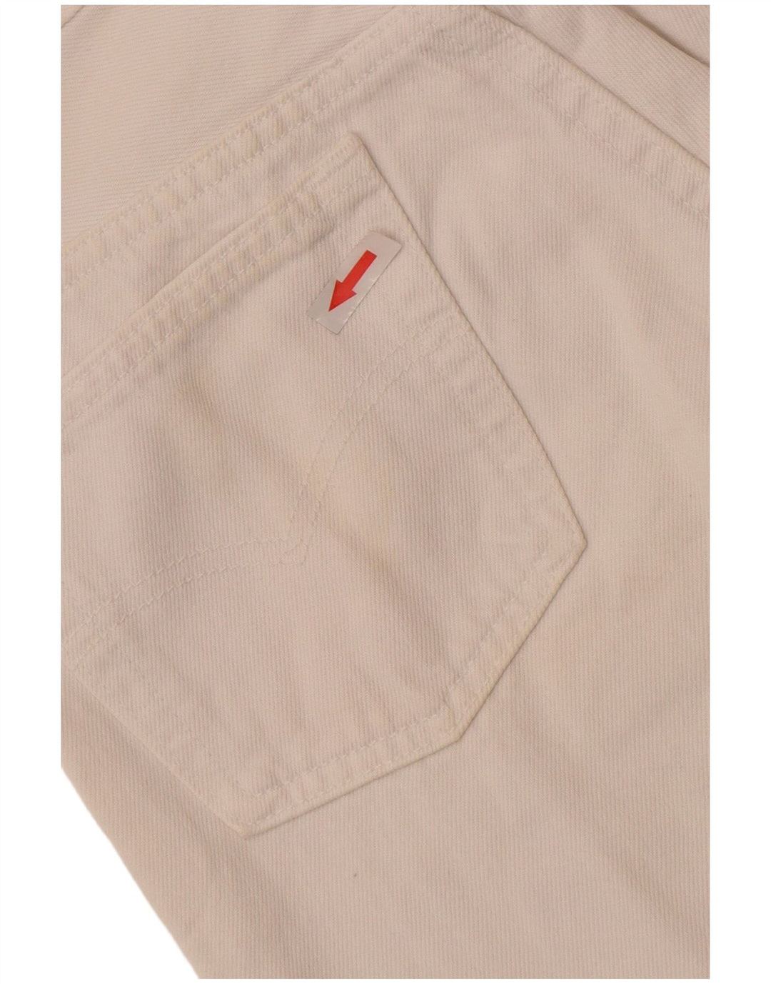 Levi's Dame 501 Straight Jeans W28 L32 Hvid Bomuld