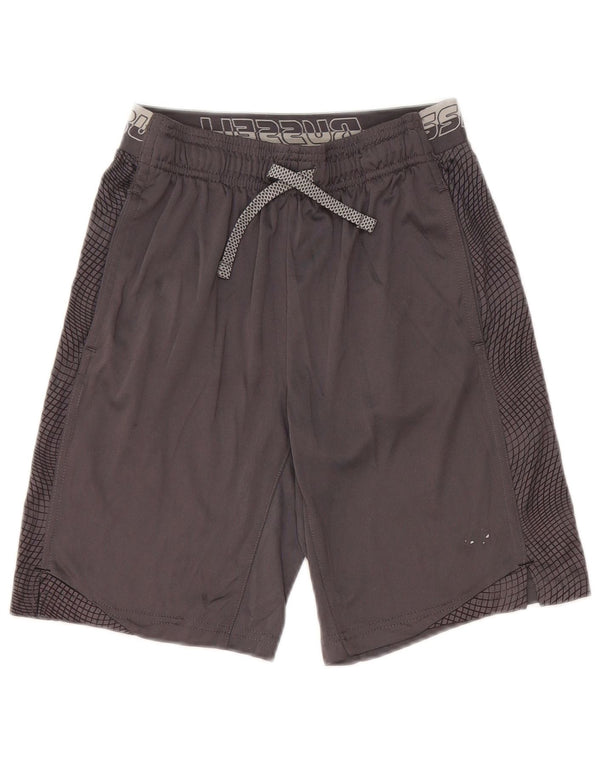 Russell Athletic Boys Grafiske sportsshorts 10-11 år Store Grå Geometriske