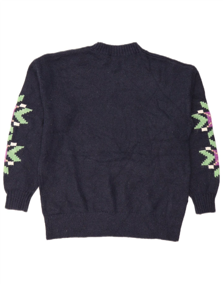 Marks & Spencer Dame sweater med rund hals DK 14 Medium Navy Blue