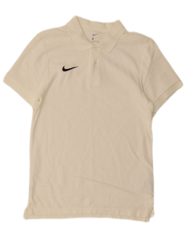 Nike Polo skjorte til mænd, lille råhvid bomuld