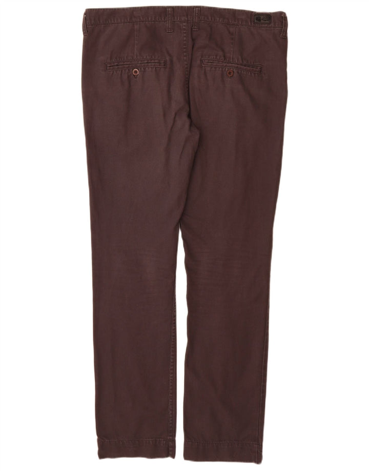 BILLIG MANDAG Herre Lige Chino Bukser W34 L32 Sort