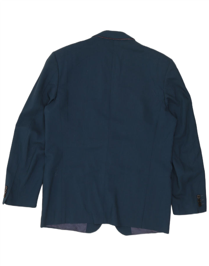 MISSONI Herre 2-knaps blazerjakke IT 52 XL Marineblå Virgin Wool