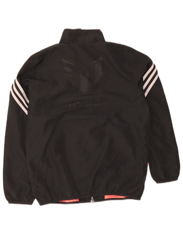 Adidas Drenge Træningsdragt Topjakke 11-12 År Sort Polyester