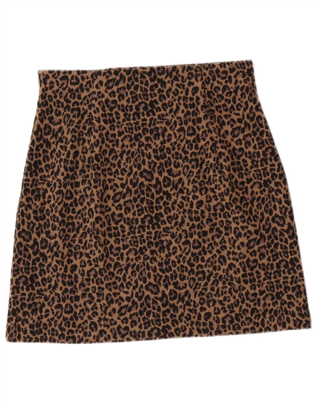 Marks & Spencer Mininederdel til kvinder UK 12 Medium W30 Brun Leopard