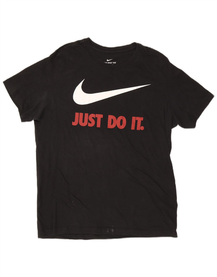 Nike grafisk T-shirt top til mænd, stor sort