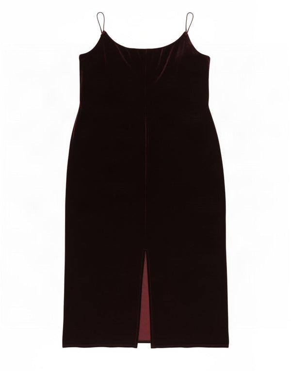 Dorothy Perkins Womens Sleeveless Sheath Dress UK 20 2XL Burgundy Polyester