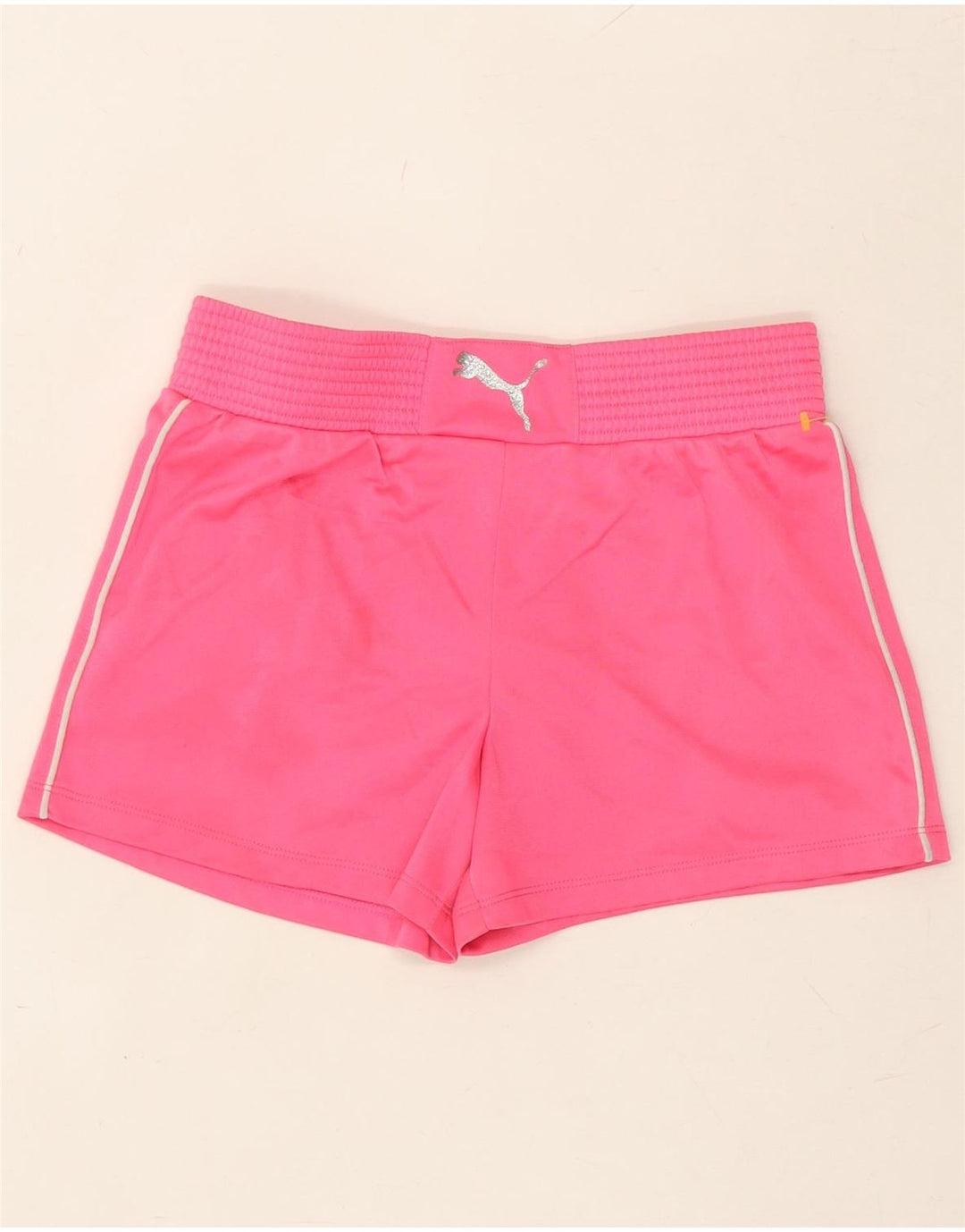 PUMA Girls Sport Shorts 12-13 Years Large Pink Polyester Vintage Puma and Second-Hand Puma from Messina Hembry 