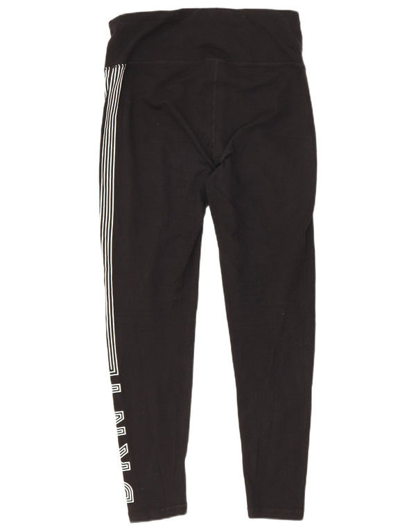 Dkny Womens Grafiske Leggings Small Black Bomuld