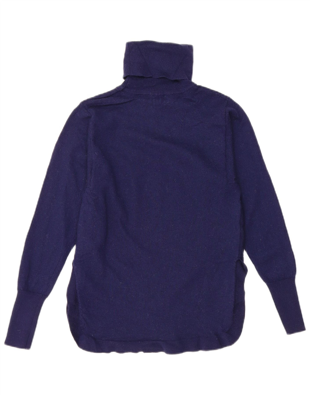 REISS Dame Rullehalstrøje UK 8 Small Navy Blue Wool