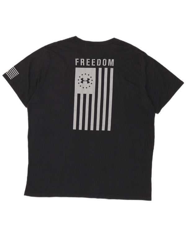 UNDER ARMOUR Herre Heat Gear Grafisk T-Shirt Top 3XL Sort