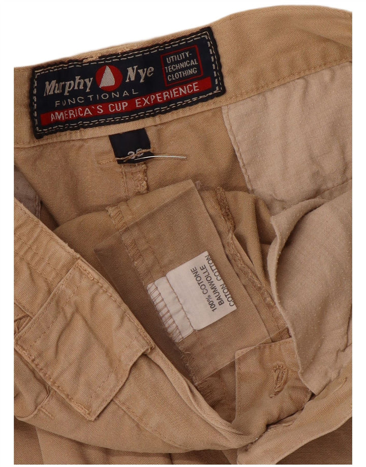 Murphy & Nye Herre Cargo Shorts W34 Large Beige Bomuld